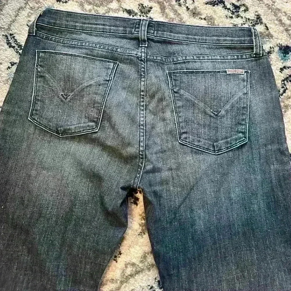 Hudson Mid Rise Jeans Straight  Leg Women’s Stretch DenimTags Reads Size 31 EUC - Picture 6 of 14